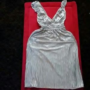 Silver short dress